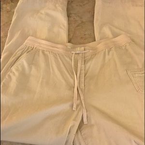 J.Jill cream elasticized corduroy pants EUC. Sz 16